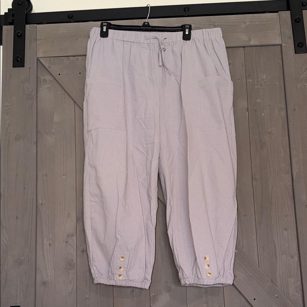 Women's Light Gray Khaki Casual Pants
